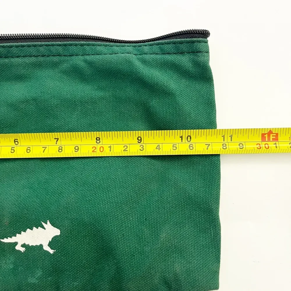Horny Toad Zippered Pouch Bag Pencil Case Dark Green Camping‎ Utility